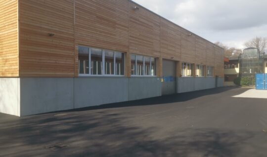 Fertigstellung der neuen Halle